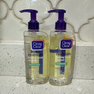 Clean & Clear Essentials Foaming Facial Cleanser Sensitive Skin 8 Oz Lot Of 2